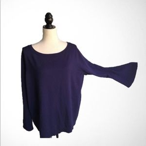 Lane Bryant Purple Bell Sleeve Sweater-Sz 18/20